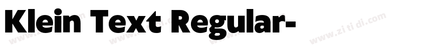 Klein Text Regular字体转换 Klein Text Regular字体转换